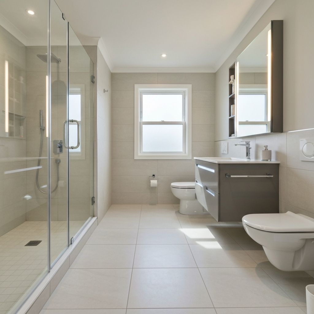 Modern bathroom renovation